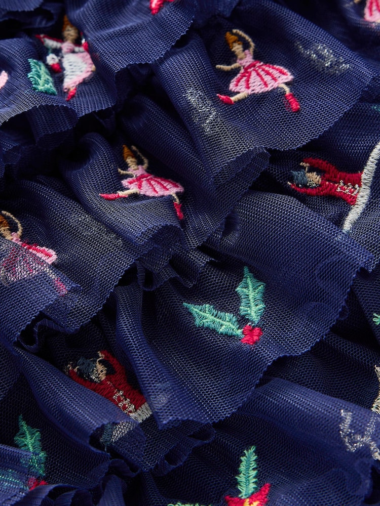 Boden Blue 12 Days of Christmas 100% Cotton Dress - Image 3 of 3