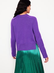 Boden Purple Wide Sleeves Cashmere Jumper - Image 2 of 6