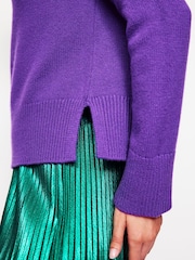 Boden Purple Wide Sleeves Cashmere Jumper - Image 4 of 6