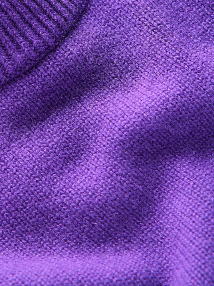 Boden Purple Wide Sleeves Cashmere Jumper - Image 6 of 6