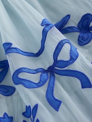 Boden Blue Appliqué Hem Tulle Dress - Image 3 of 3