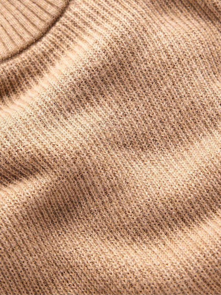 Boden Brown Button Shoulder Knitted Dress - Image 6 of 6