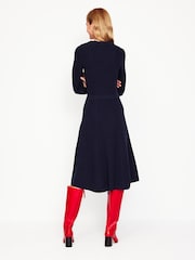 Boden Blue Button Shoulder Knitted Dress - Image 3 of 6