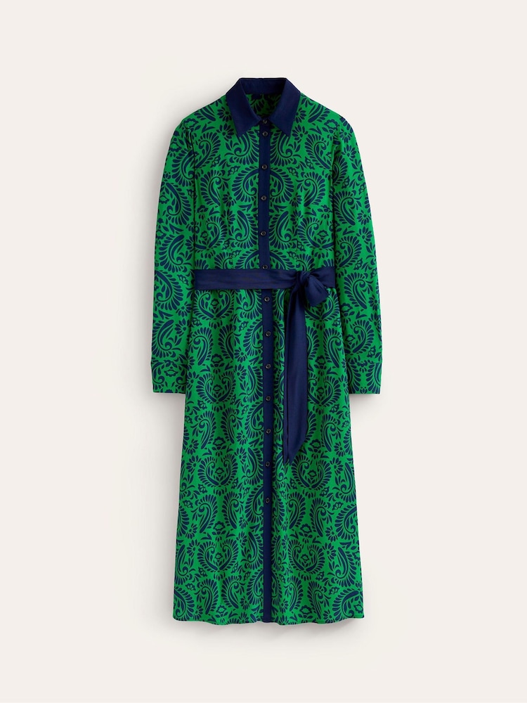 Boden Green Kate Midi Shirt Dress - Image 5 of 5