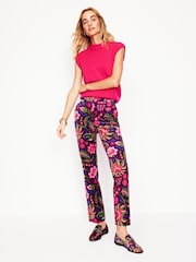 Boden Pink Kew Velvet Trousers - Image 1 of 5