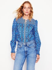 Boden Smocked Jug 100% Cotton Bluze - Imaginea 1 din 1