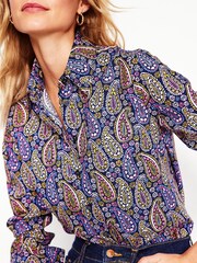 Boden Blue Sienna Cotton Shirt - Image 2 of 5