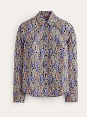Boden Blue Sienna Cotton Shirt - Image 5 of 5