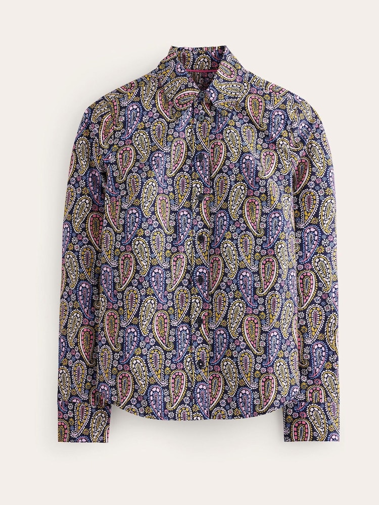 Boden Blue Sienna Cotton Shirt - Image 5 of 5 Boden Blue Sienna Cotton Shirt - Image 5 of 5