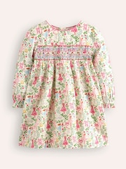 Vestido fruncido agradable de ballet 100 % algodón Bess de Boden - Imagen 1 de 3