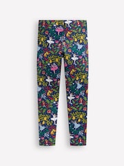 Boden Blue Christmas Festive Nutcracker Fun Cosy Leggings - Image 2 of 3