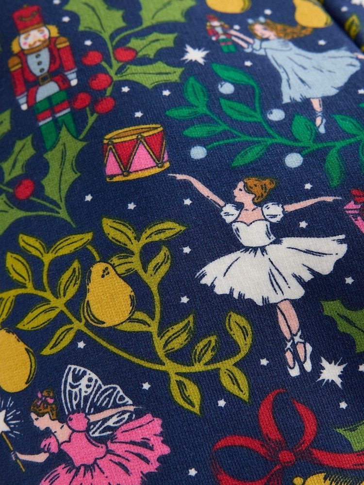 Boden Blue Christmas Festive Nutcracker Fun Cosy Leggings - Image 3 of 3