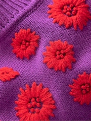 Roxa - Boden com Floral Bordada  Print Jumper - Imagem 6 de 6