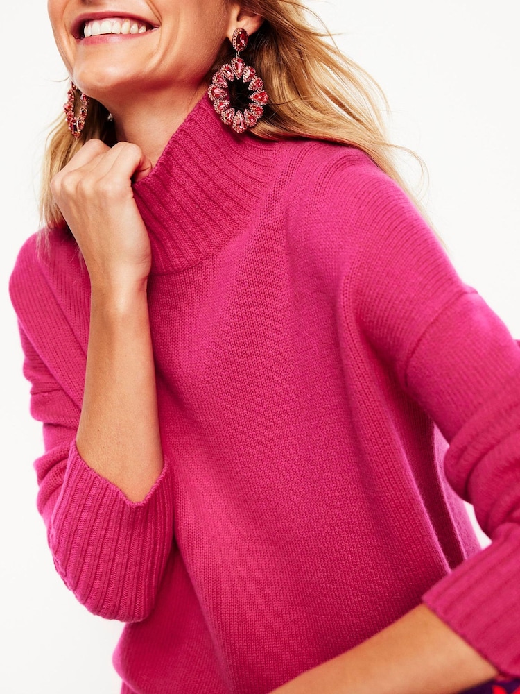 Boden Pink Oversized Jessica Jumper - Image 2 of 7 Boden Pink Oversized Jessica Jumper - Image 2 of 7