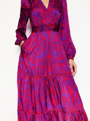 Boden Purple Pippa Satin Maxi Dress - Image 2 of 5