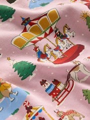 Boden Pink Mabel Twirly Christmas 100% Cotton Ballerina Dress - Image 3 of 3