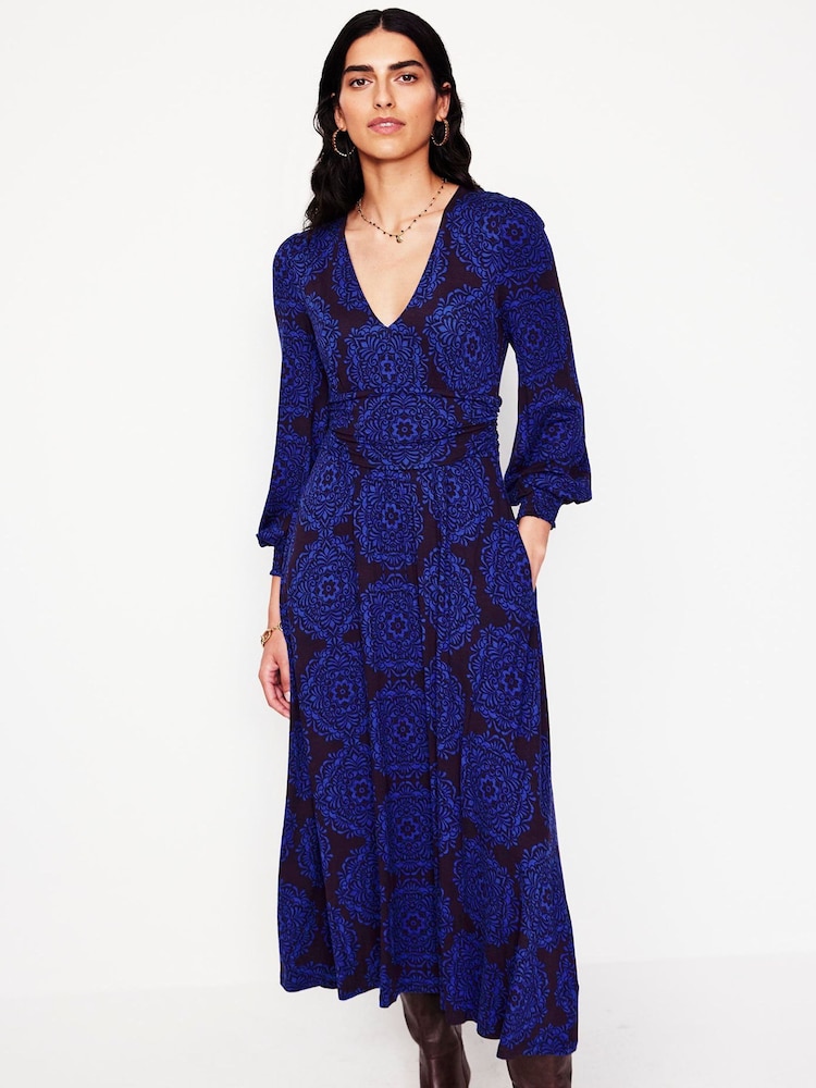 Boden Purple Daphne Jersey Maxi Dress - Image 1 of 5