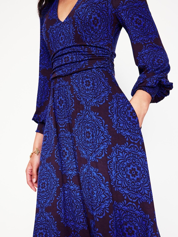Boden Purple Daphne Jersey Maxi Dress - Image 2 of 5