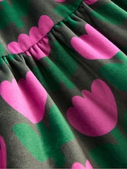 Boden Green Tiered Velour Dress - Image 3 of 3