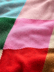 Boden Metallic Sparkly Argyle Jumper - Image 6 of 6