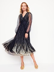 Boden Blue Christina Tulle Midi Dress - Image 1 of 5