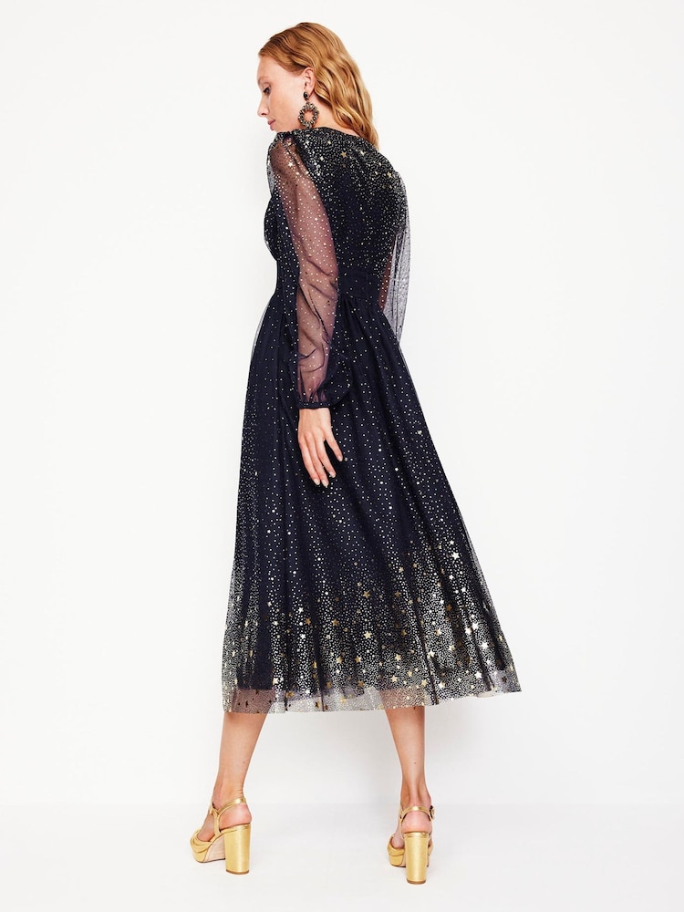 Boden Blue Christina Tulle Midi Dress - Image 2 of 5