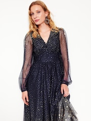 Boden Blue Christina Tulle Midi Dress - Image 3 of 5
