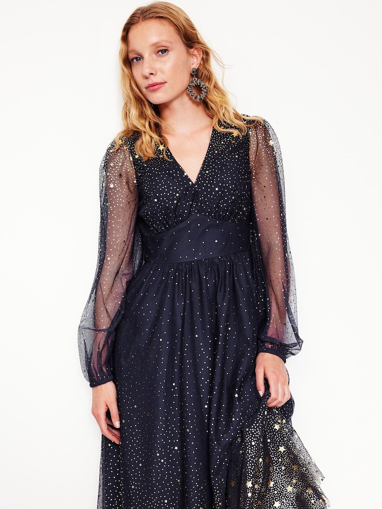 Boden Blue Christina Tulle Midi Dress - Image 3 of 5
