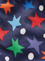 Boden Blue Snug Stars Glow-In-The-Dark 100% Cotton Pyjamas - Image 2 of 2