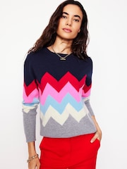 Boden Blue Lydia Cashmere Jumper - Image 1 of 7
