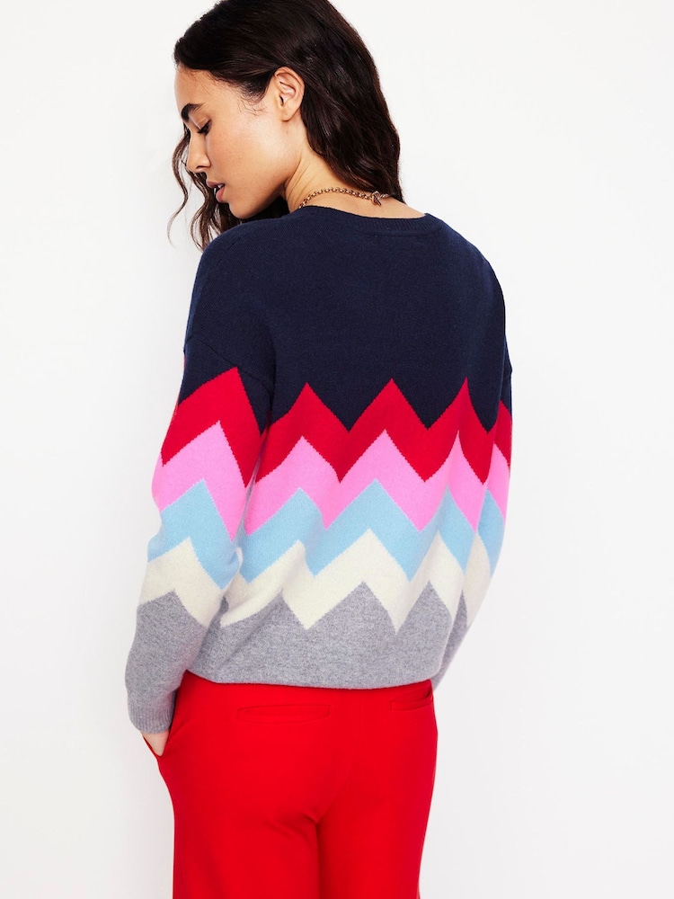 Boden Blue Lydia Cashmere Jumper - Image 2 of 7