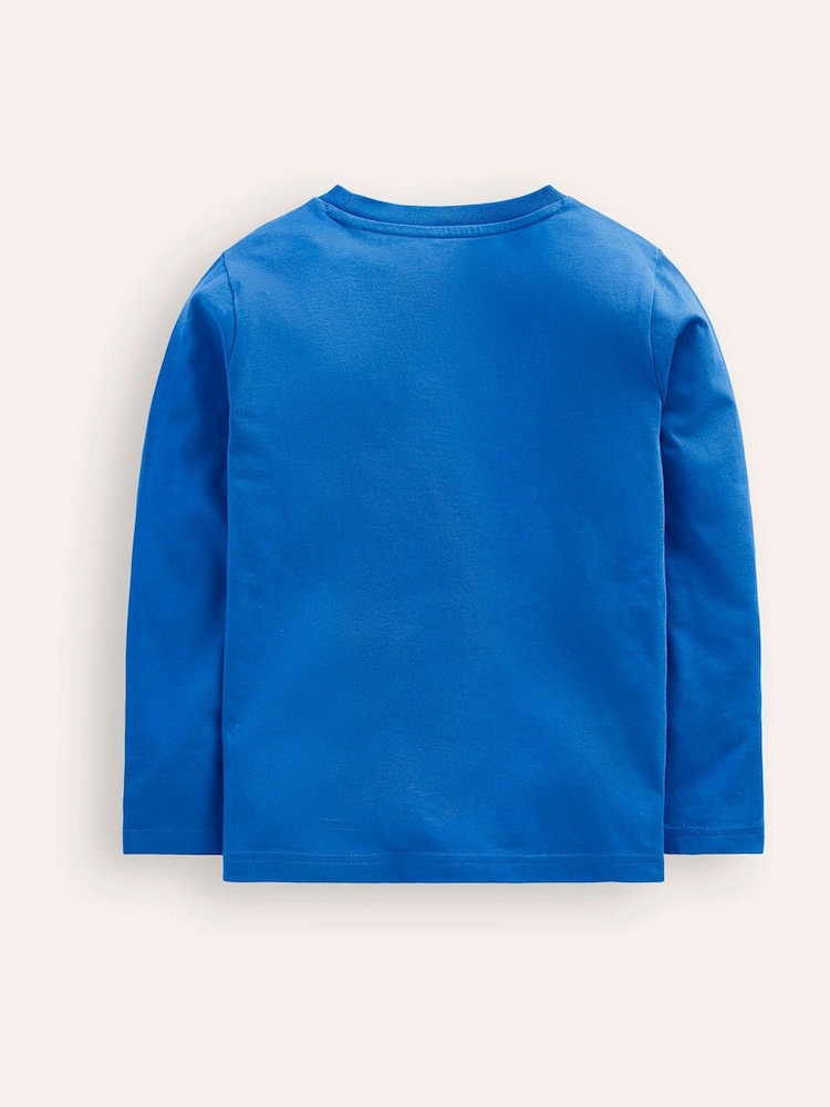 Boden Blue Fun Superstitch Arctic Animals Grid 100% Cotton T-Shirt - Image 2 of 3 Boden Blue Fun Superstitch Arctic Animals Grid 100% Cotton T-Shirt - Image 2 of 3