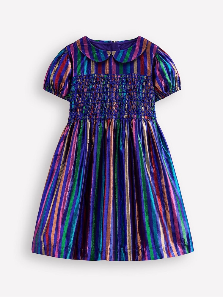 Boden Metallic Smocked Party Dress - Image 1 of 3