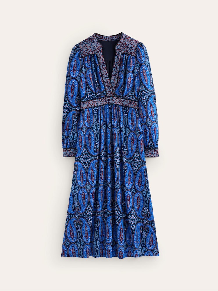 Boden Blue Hotched Ponte Dress - Image 5 of 5