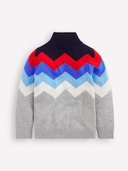 Boden Grey Heritage Half Zip Jumper - Image 2 of 3