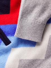 Boden Grey Heritage Half Zip Jumper - Image 3 of 3