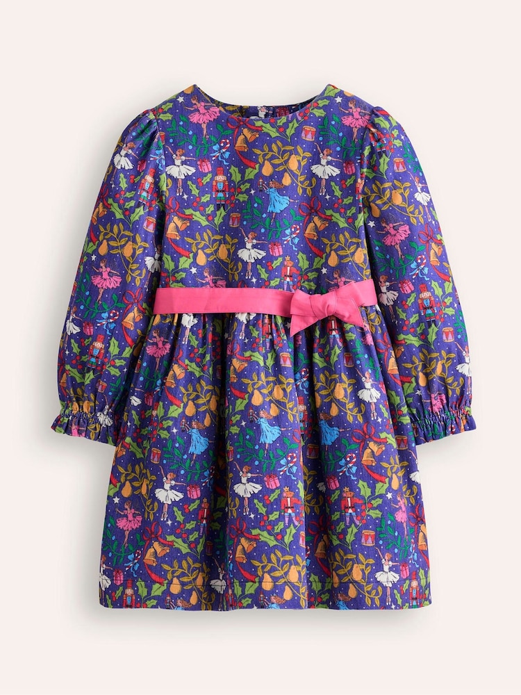 Boden Blue Peggy Co-ord Nutcracker Festive Party Dress - Image 1 of 4