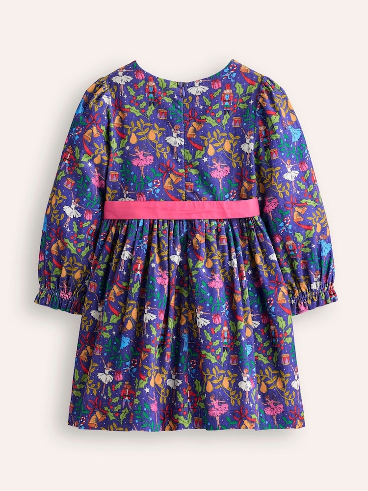 Boden Blue Peggy Co-ord Nutcracker Festive Party Dress - Image 2 of 4