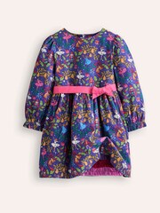 Boden Blue Peggy Co-ord Nutcracker Festive Party Dress - Image 3 of 4