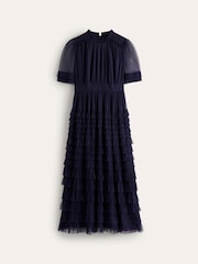 Boden Blue Tiered Ruffle Tulle Dress - Image 5 of 5