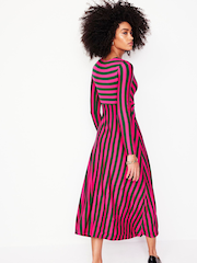 Boden Pink Twisted Waist Jersey Dress - Image 3 of 5