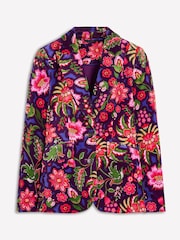 Boden Pink Velvet Marylebone Blazer - Image 6 of 6