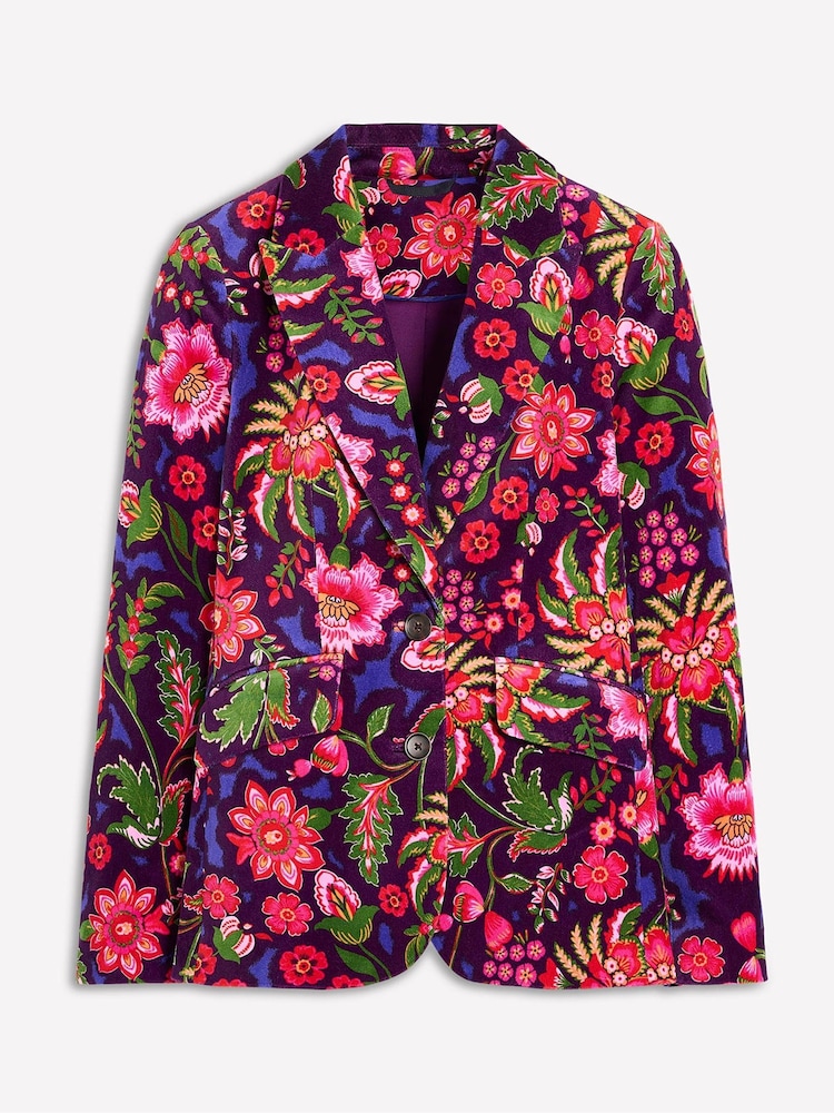 Boden Pink Velvet Marylebone Blazer - Image 6 of 6