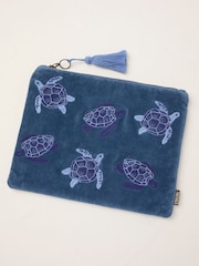 FatFace Turtle Embroidered Pouch - Imagen 1 de 2