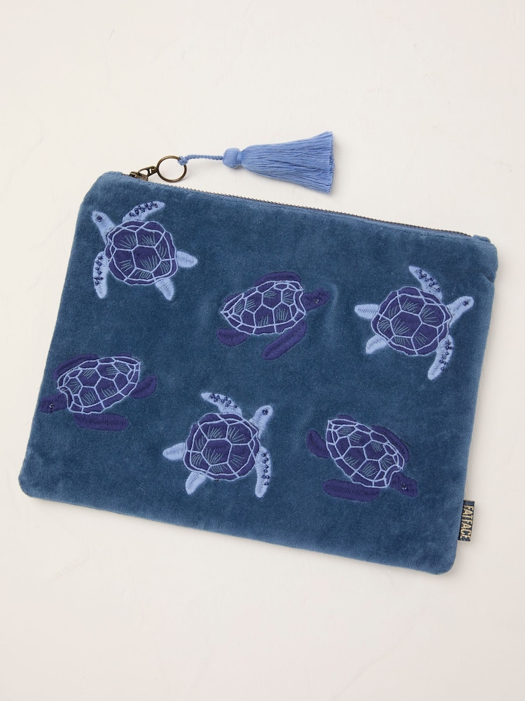 FatFace Turtle Embroidered Pouch - Imagen 1 de 2