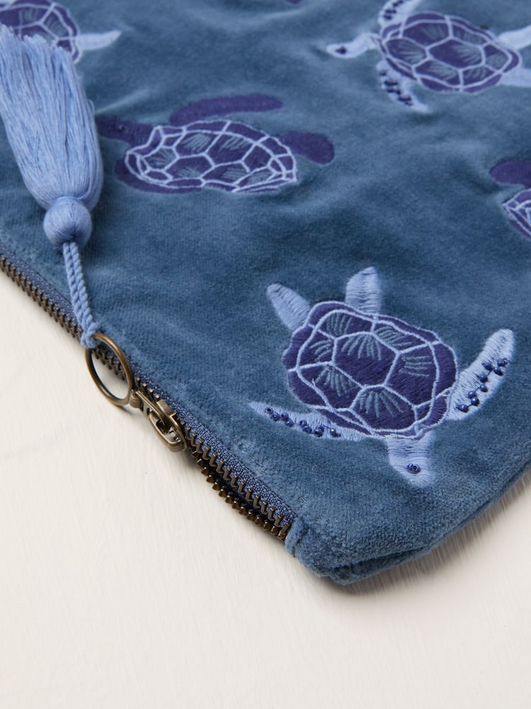 FatFace Turtle Embroidered Pouch - Imagen 2 de 2