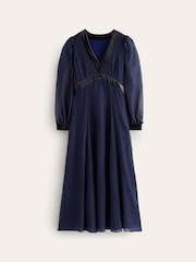 Boden Blue Devore Maxi Tea Dress - Image 5 of 5