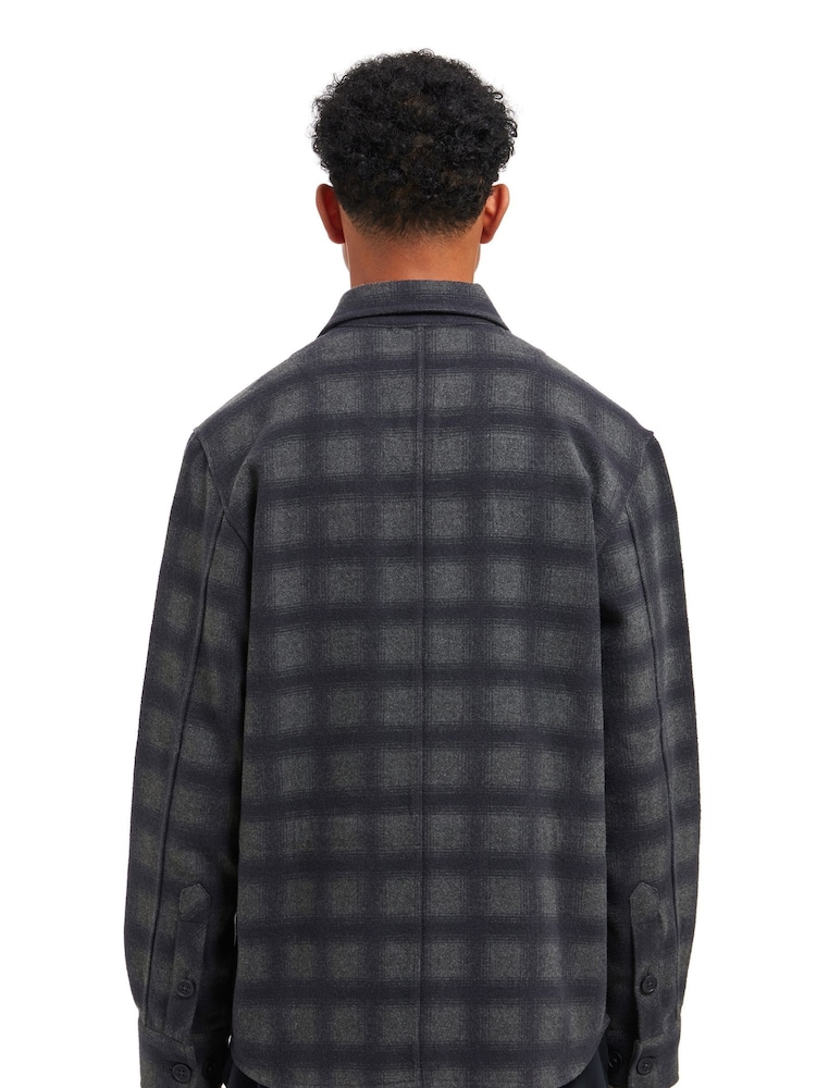 Sealskinz Blue Sidestrand Water Repellent Checked Chore Jacket - Image 2 of 6 Sealskinz Blue Sidestrand Water Repellent Checked Chore Jacket - Image 2 of 6