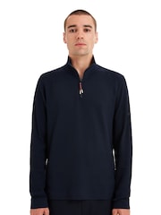 Sealskinz Blue Forncett Long Sleeve Top with Half Zip - Image 1 of 6