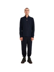 Sealskinz Blue Forncett Long Sleeve Top with Half Zip - Image 5 of 6